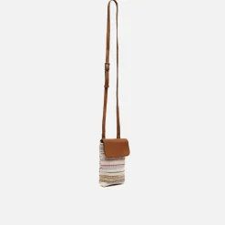 Bolso bandolera mini para móvil con estampado jacquard
