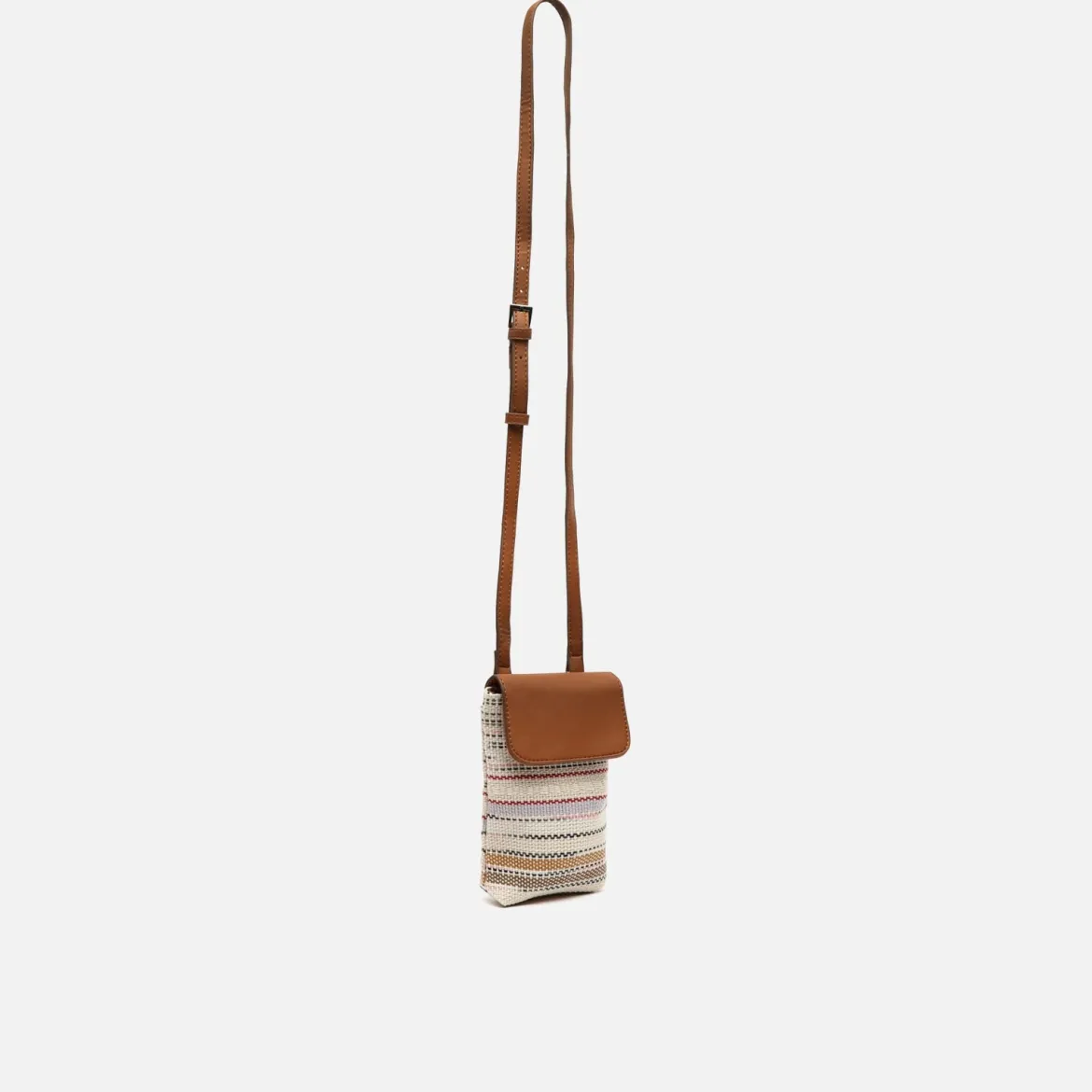 Bolso bandolera mini para móvil con estampado jacquard