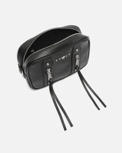 Bolso bandolera pequeño con detalles metálicos