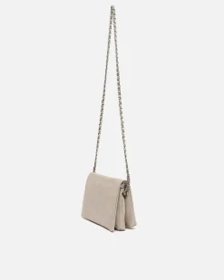 Bolso bandolera pequeño con solapa y grabado de estrellas