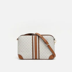 Bolso bandolera pequeño con estampado monogram