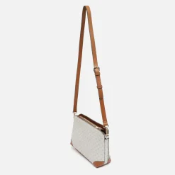 Bolso bandolera pequeño con estampado monogram