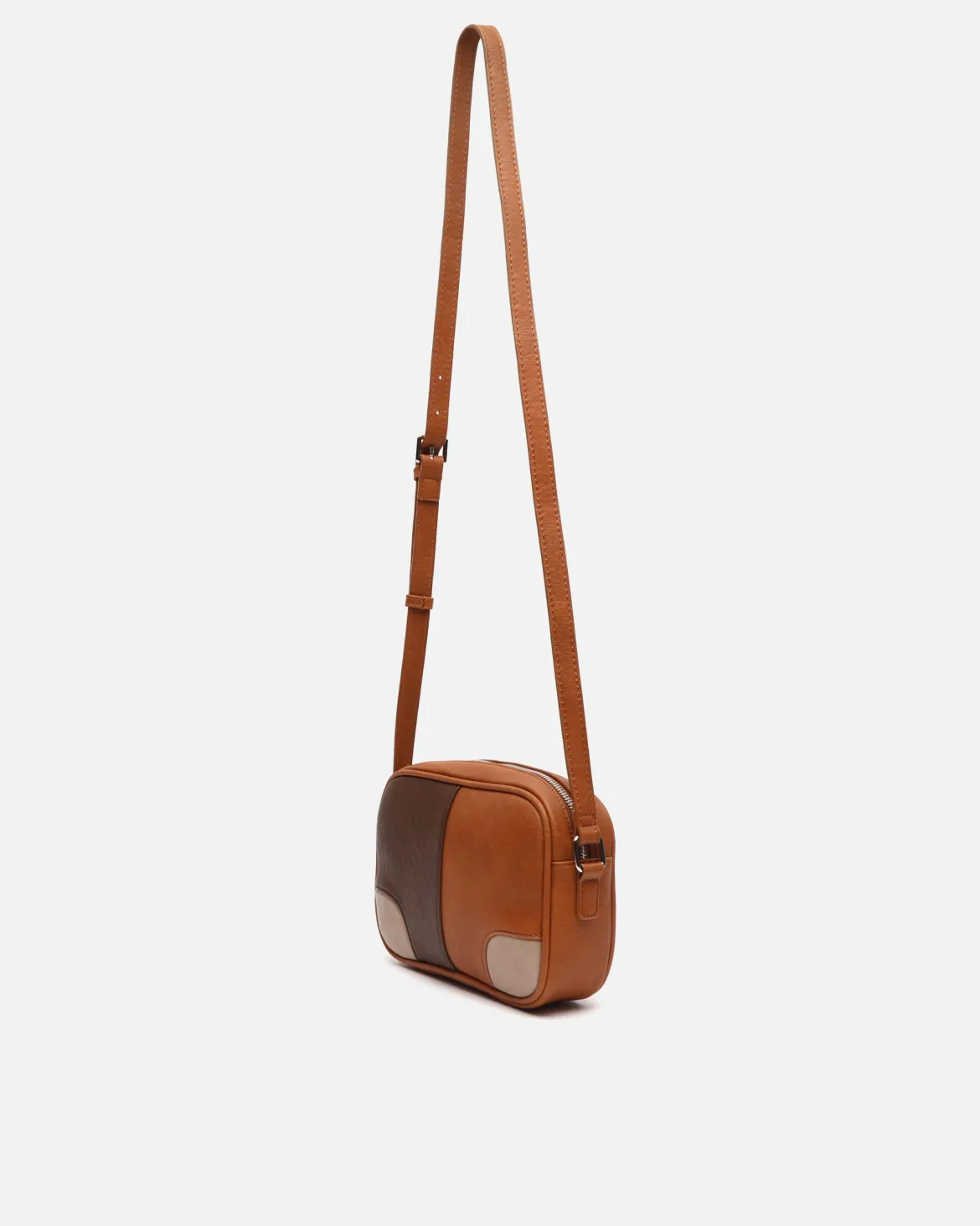 Bolso bandolera pequeño con estampado patchwork