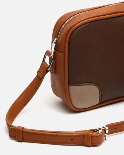 Bolso bandolera pequeño con estampado patchwork