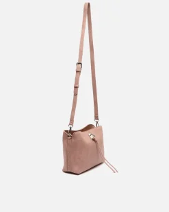 Bolso bandolera pequeño con detalles metálicos