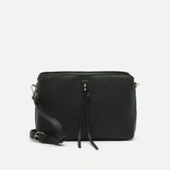 Bolso bandolera pequeño con detalles metálicos