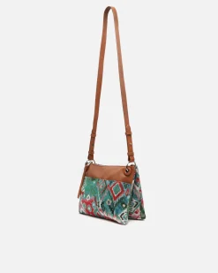 Bolso bandolera pequeño con estampado jacquard