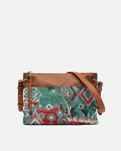 Bolso bandolera pequeño con estampado jacquard