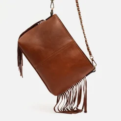 Bolso bandolera pequeño con flecos