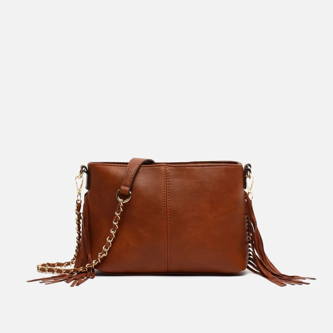 Bolso bandolera pequeño con flecos