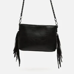 Bolso bandolera pequeño con flecos