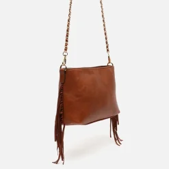 Bolso bandolera pequeño con flecos