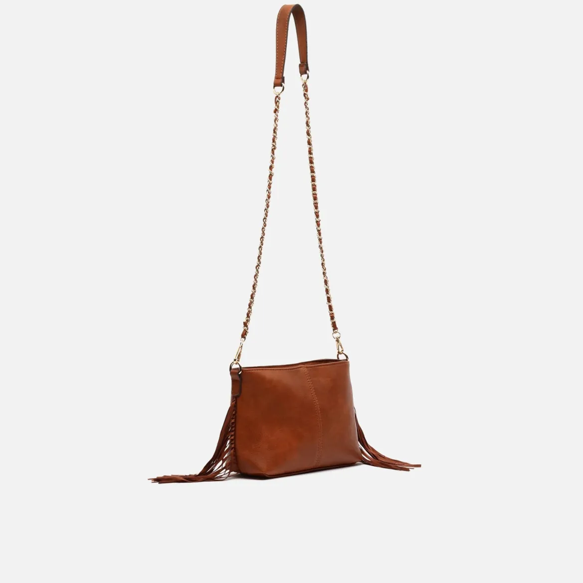 Bolso bandolera pequeño con flecos