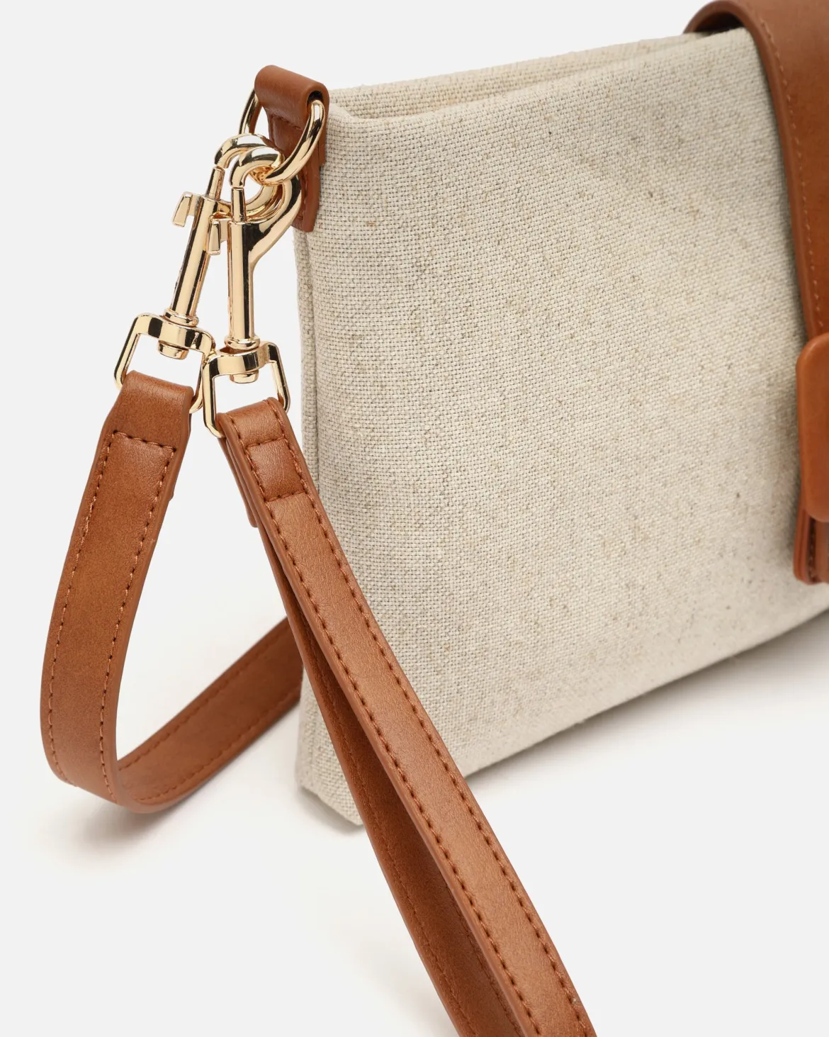 Bolso bandolera pequeño con asa de mano extraíble efecto rafia