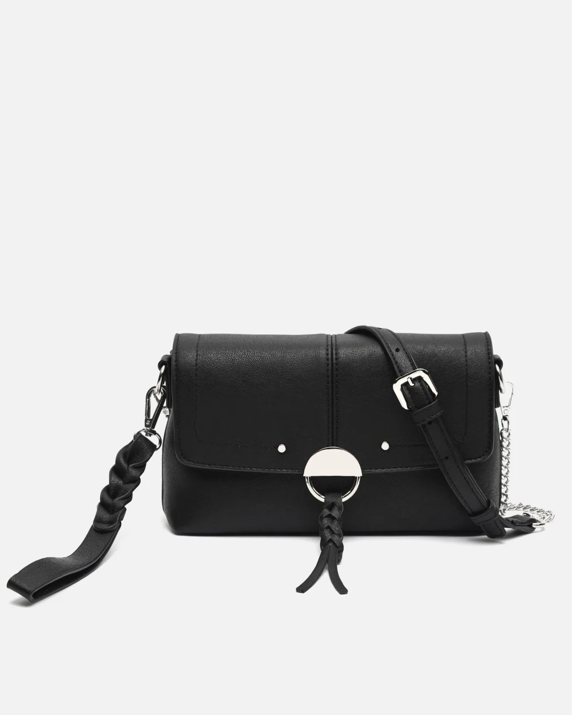 Bolso bandolera pequeño con solapa