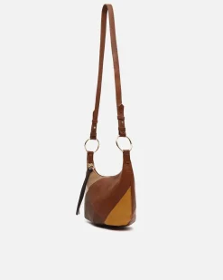Bolso bandolera pequeño con estampado patchwork