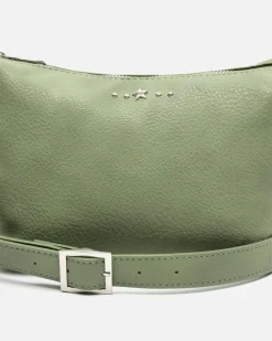 Bolso bandolera pequeño con detalles metálicos