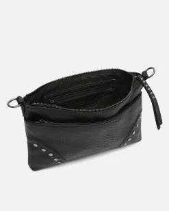 Bolso bandolera pequeño con detalles metálicos
