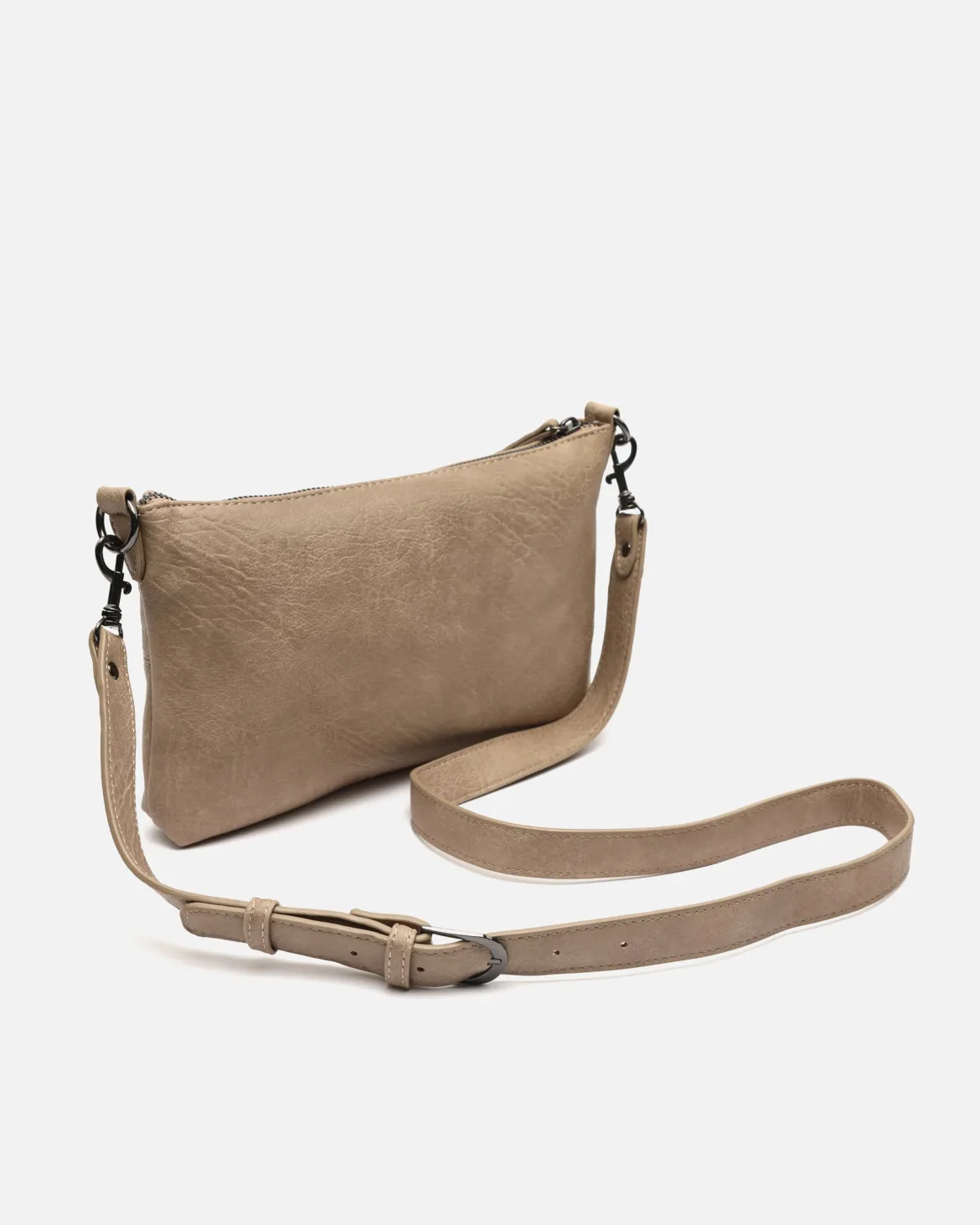 Bolso bandolera pequeño con detalles metálicos