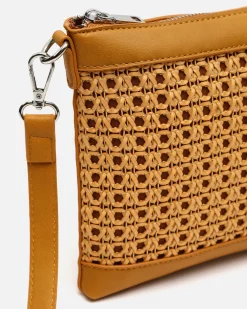 Bolso bandolera pequeño efecto rafia