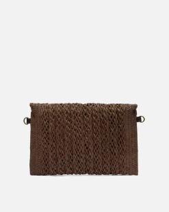 Bolso bandolera pequeño efecto rafia