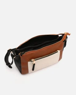 Bolso bandolera pequeño tricolor