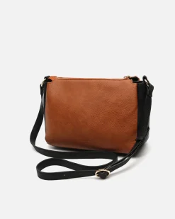 Bolso bandolera pequeño tricolor