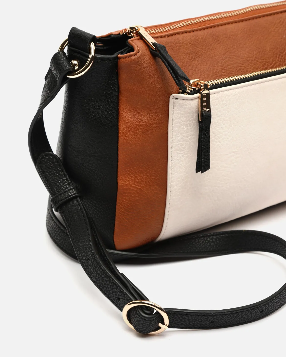 Bolso bandolera pequeño tricolor
