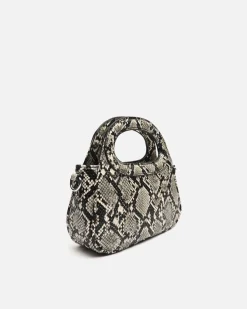 Bolso de fiesta animal print con asa bandolera extraíble