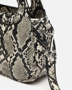 Bolso de fiesta animal print con asa bandolera extraíble