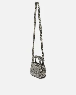 Bolso de fiesta animal print con asa bandolera extraíble