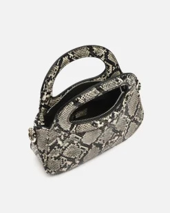 Bolso de fiesta animal print con asa bandolera extraíble
