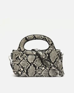 Bolso de fiesta animal print con asa bandolera extraíble