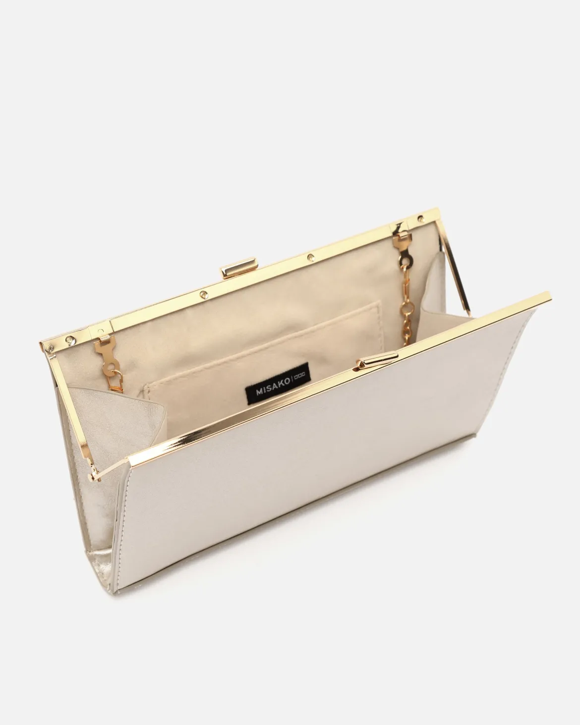 Bolso de fiesta pequeño con asa bandolera de cadena