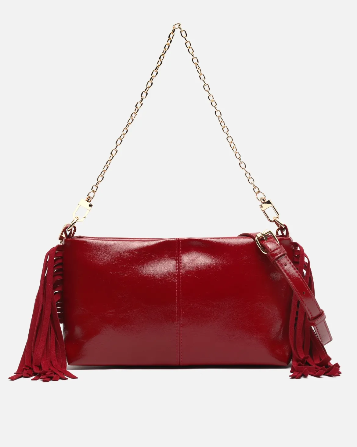 Bolso de fiesta pequeño con flecos