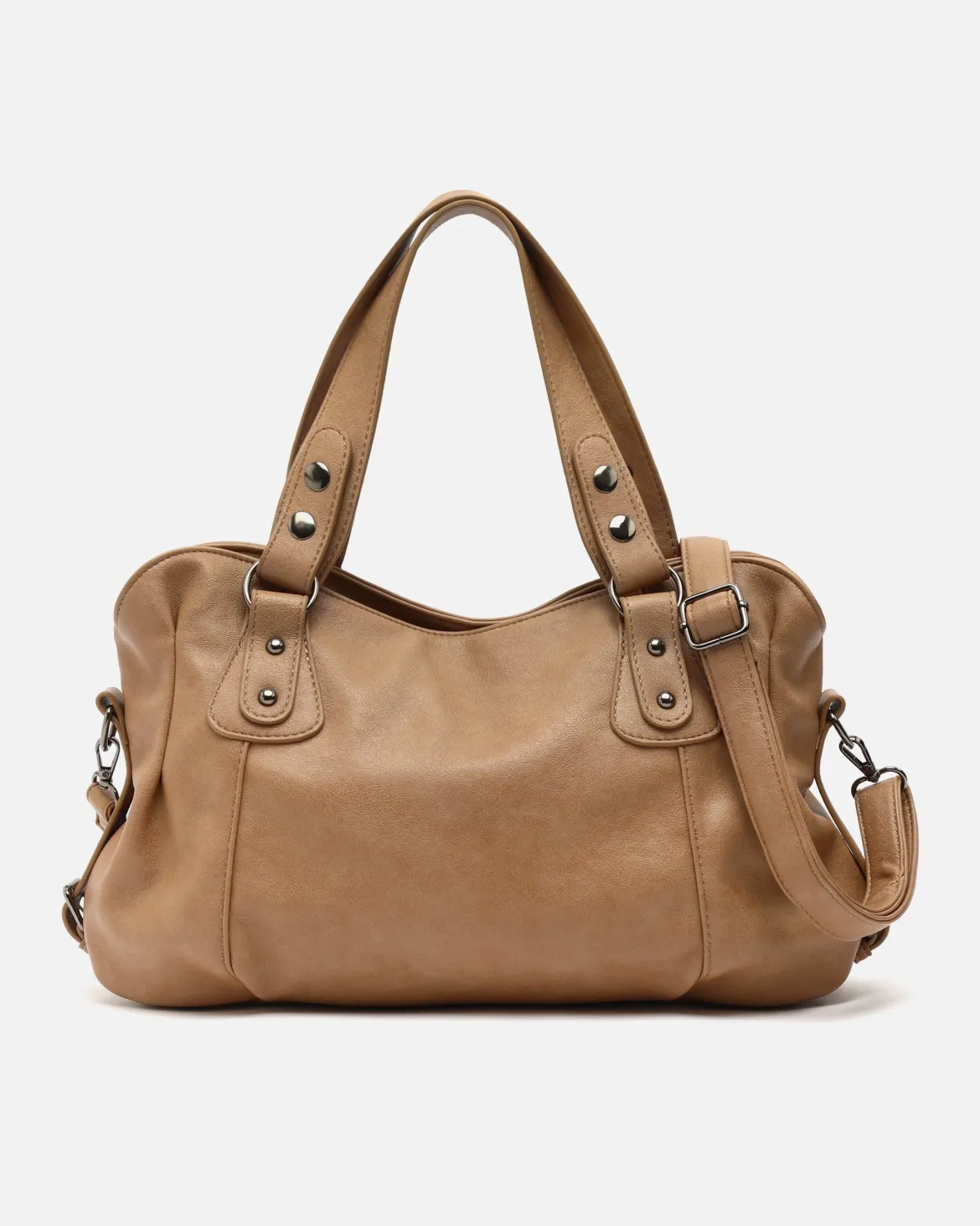 Bolso de hombro con asa bandolera extraíble