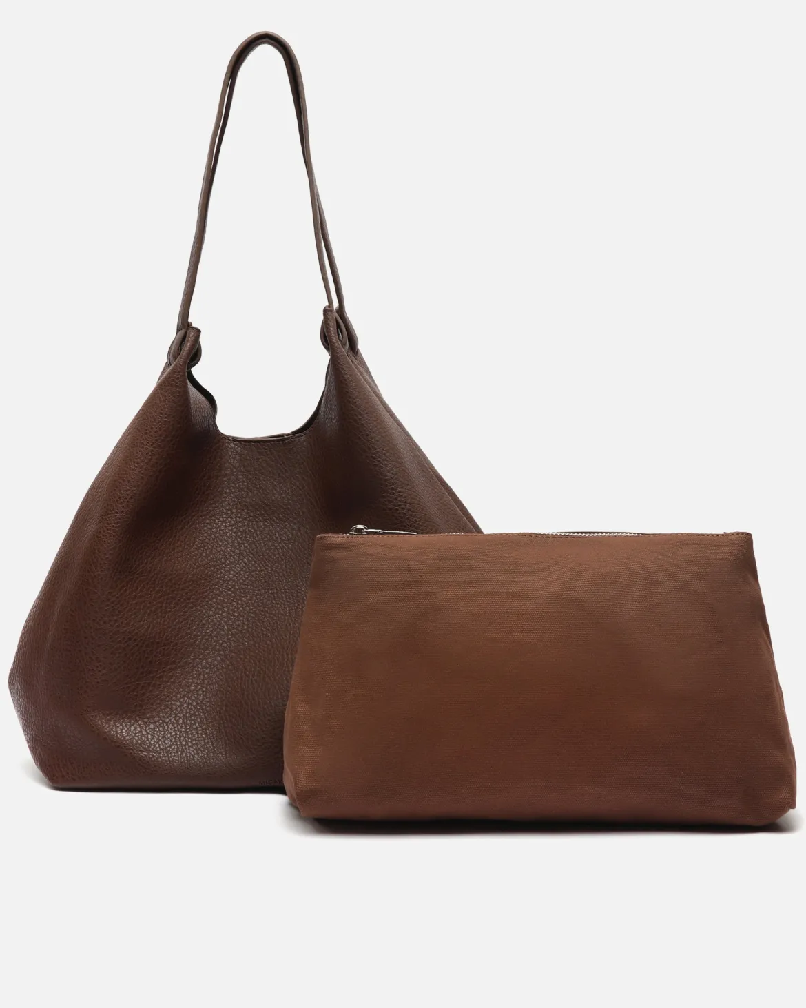 Bolso de hombro con bolsa en el interior