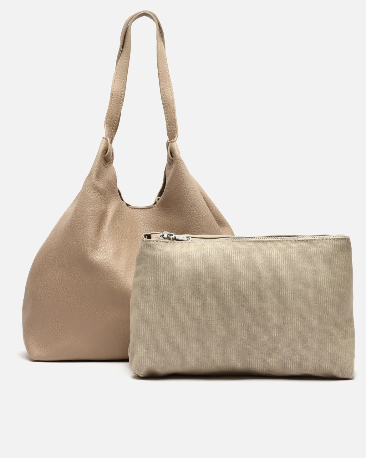 Bolso de hombro con bolsa en el interior