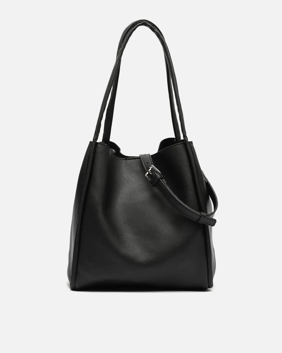 Bolso de hombro con neceser y asa bandolera extraíble
