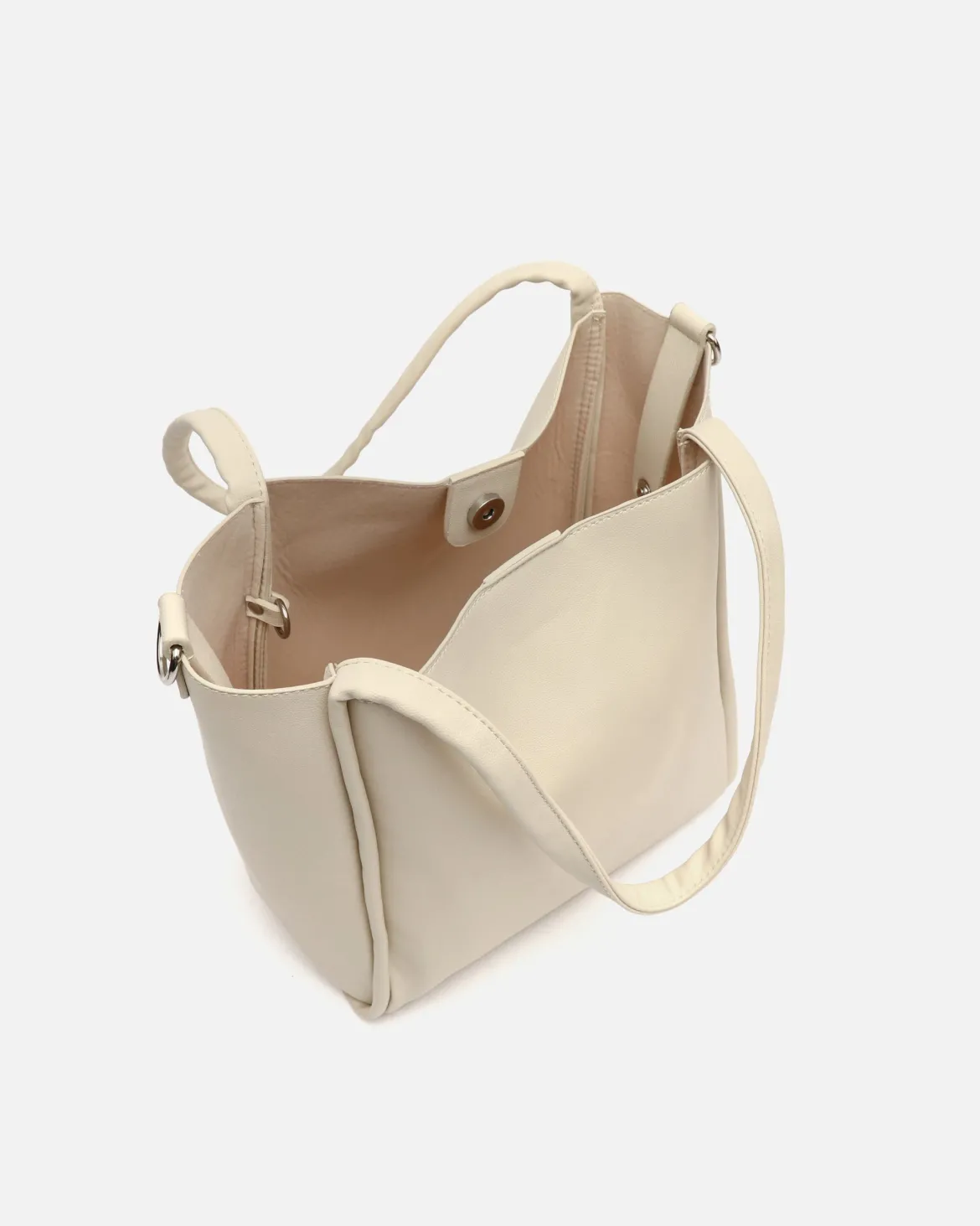 Bolso de hombro con neceser y asa bandolera extraíble