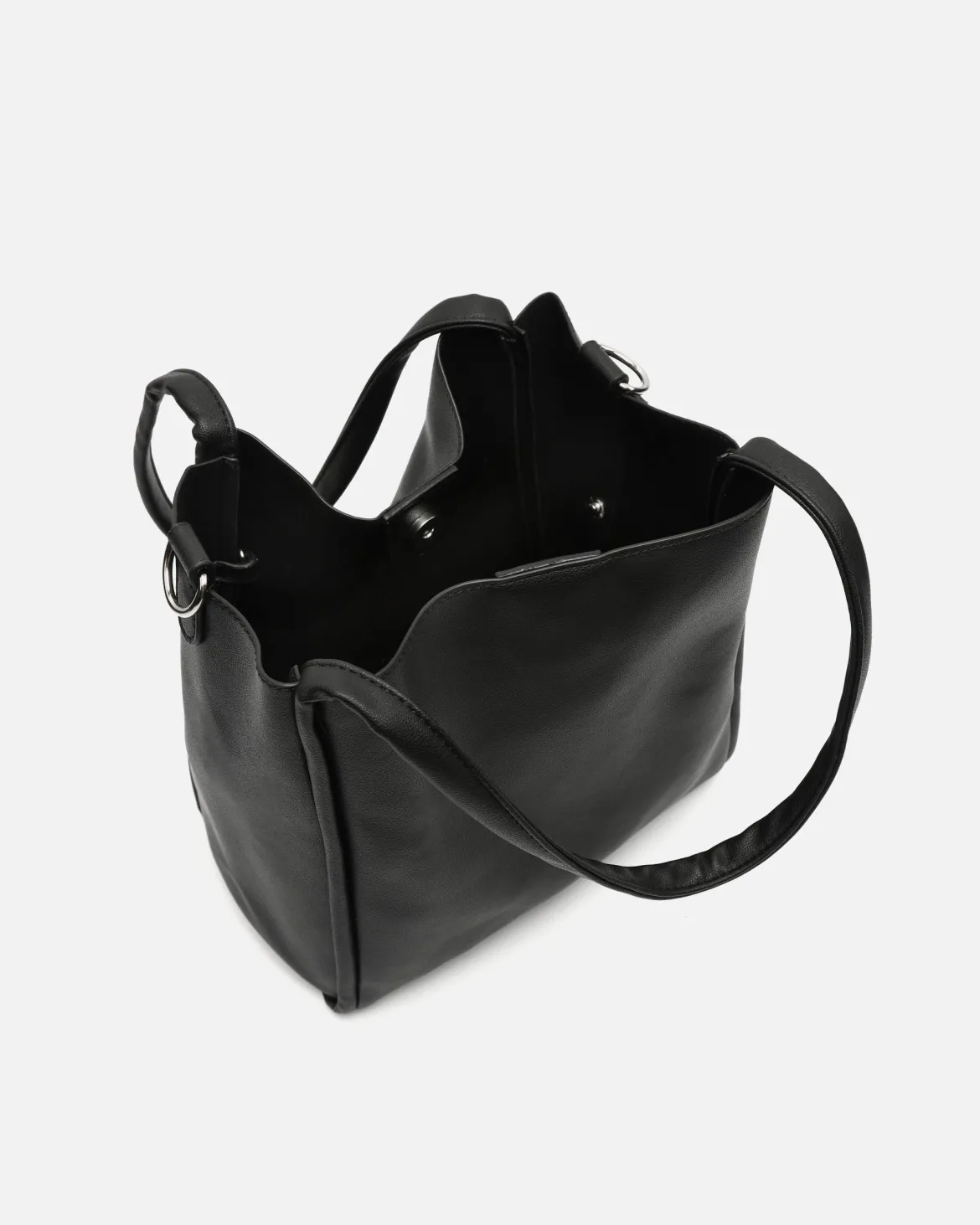 Bolso de hombro con neceser y asa bandolera extraíble