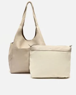 Bolso de hombro con neceser extraíble