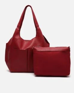 Bolso de hombro con neceser extraíble