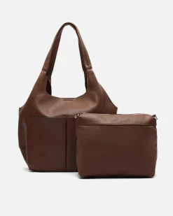 Bolso de hombro con neceser extraíble