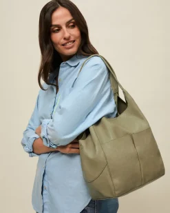 Bolso de hombro con neceser extraíble