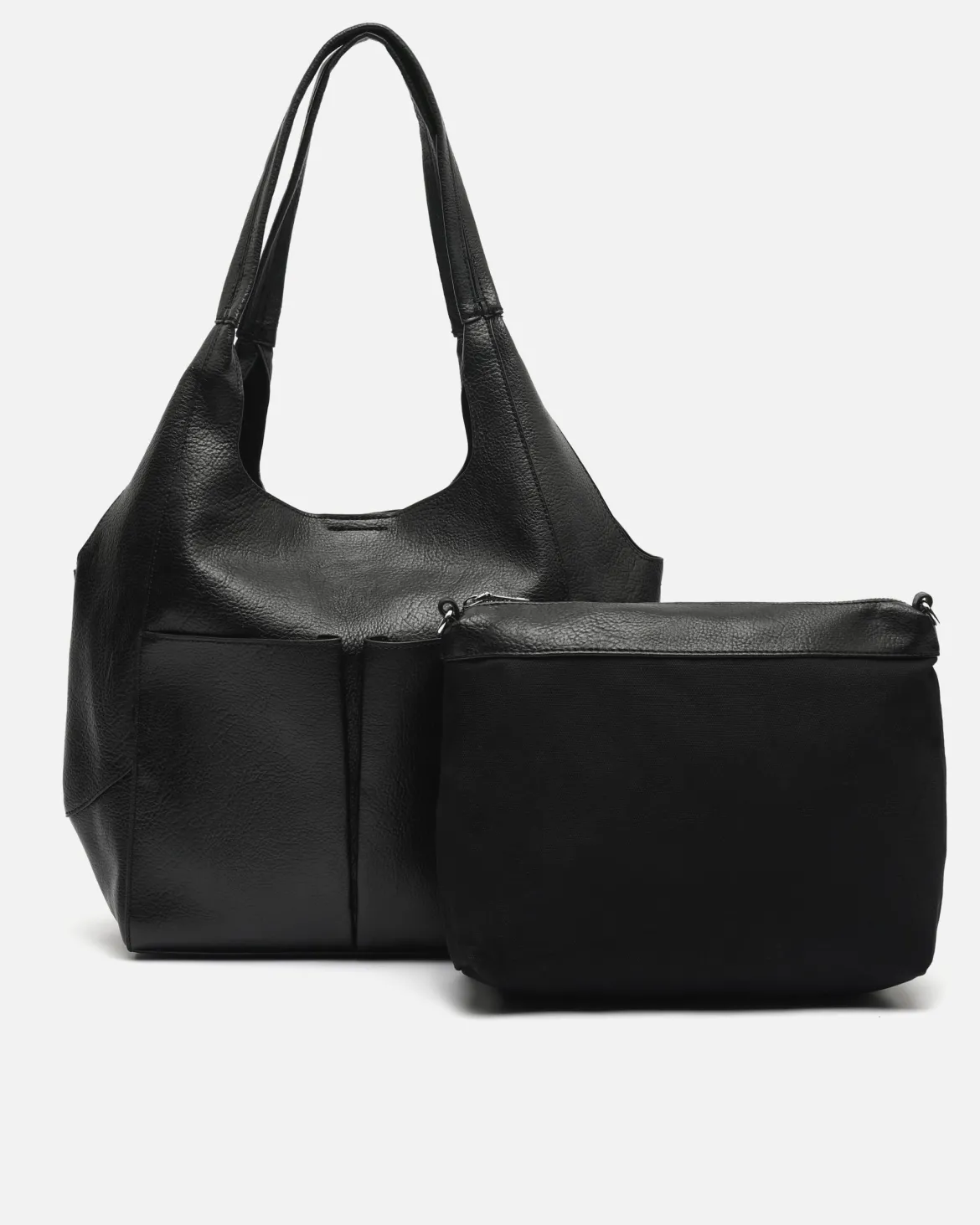 Bolso de hombro con neceser extraíble