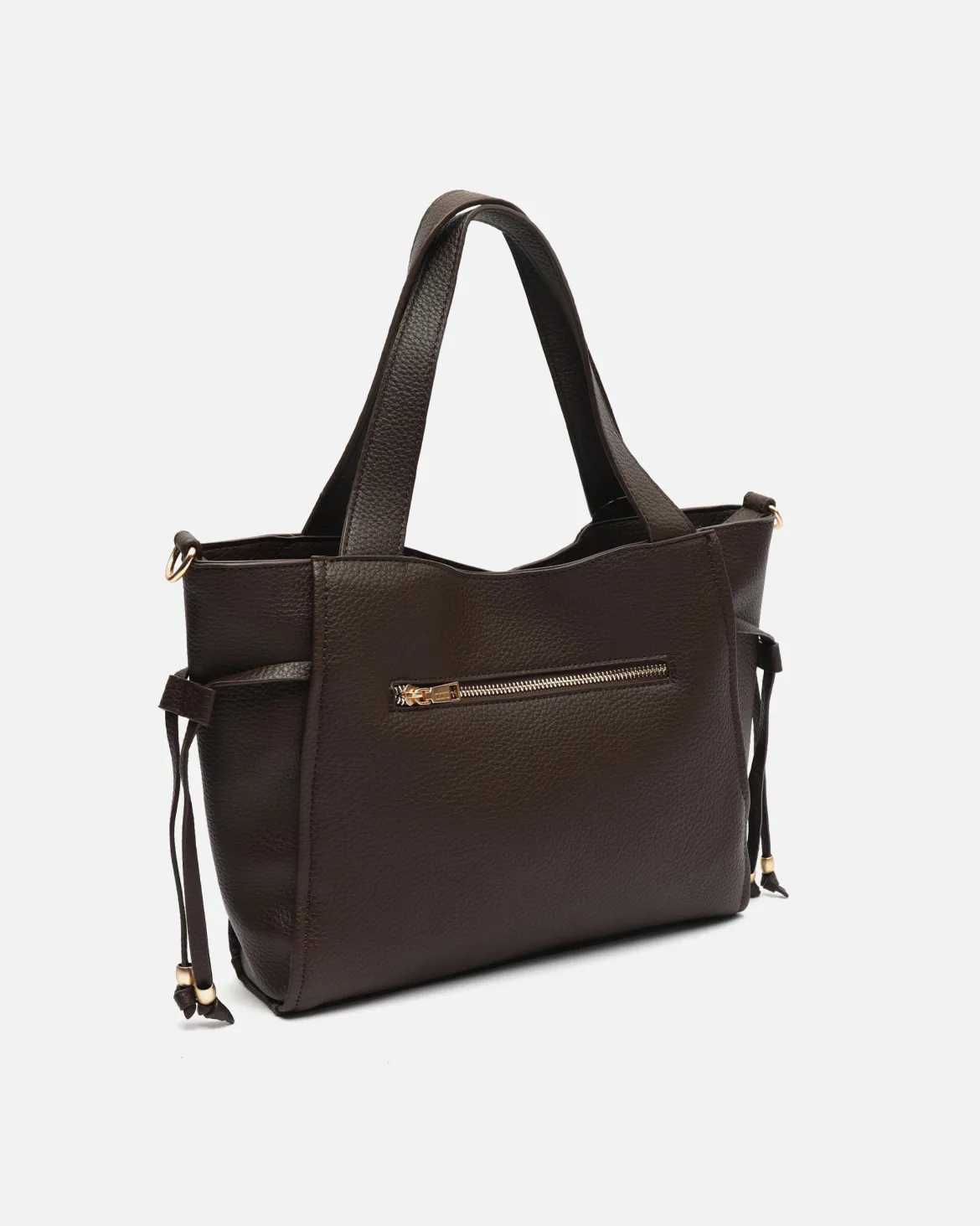 Bolso de hombro con neceser extraíble y estampado animal print