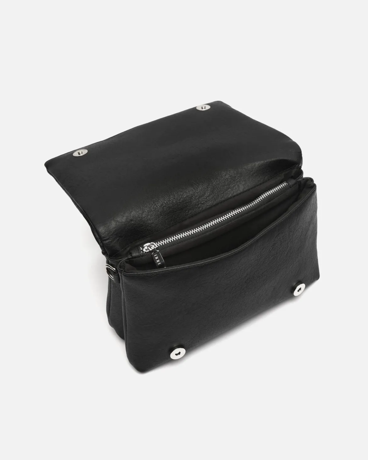 Bolso de hombro con solapa y grabado de estrellas con asa bandolera extraíble