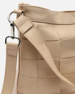 Bolso de hombro trenzado con bandolera extraíble