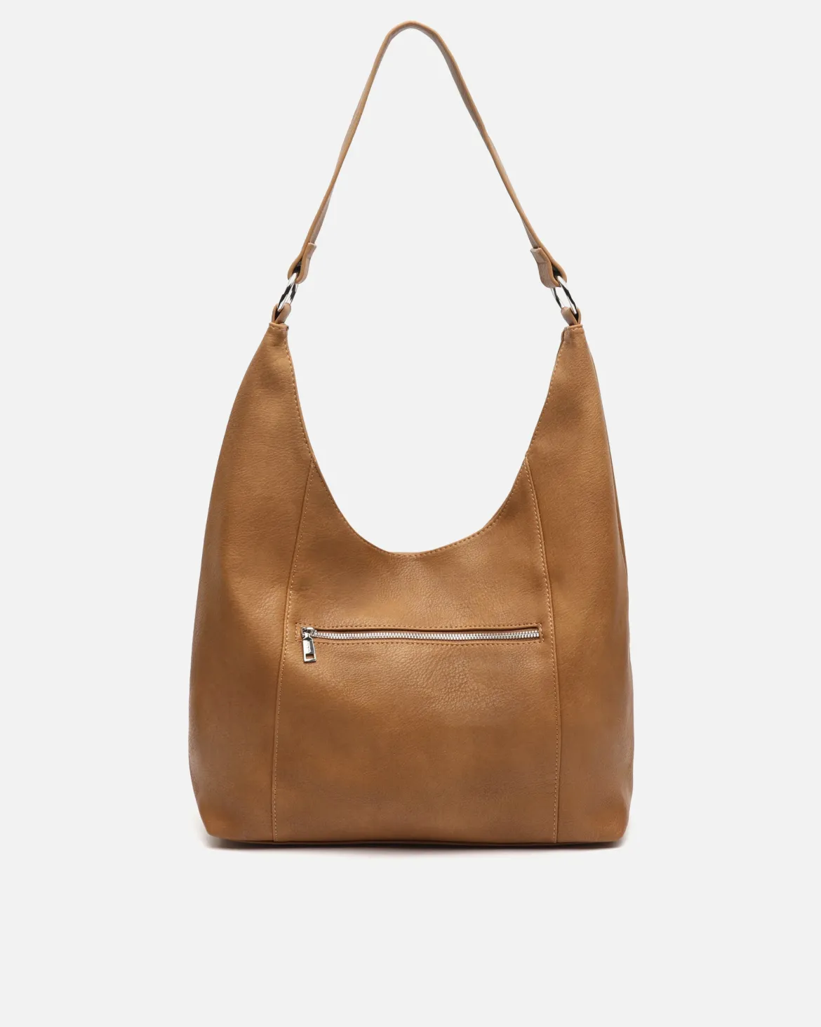Bolso hobo con detalles metálicos